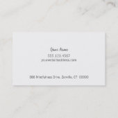 Modern Gold Glow en wood look Visitekaartje (Achterkant)