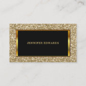 Modern Gold gouden glitter stijlvol professioneel Visitekaartje (Voorkant)