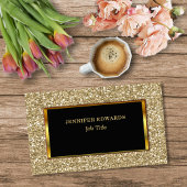 Modern Gold gouden glitter stijlvol professioneel Visitekaartje