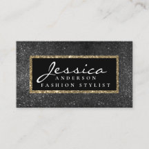 Modern Gold gouden glitter stijlvol visitekaartje