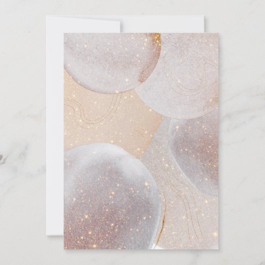 Modern Gold Graduation Party Kaart (Achterkant)