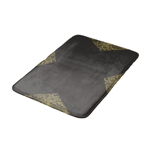 Modern Gold & Gray Chic Badmat (Gekanteld)