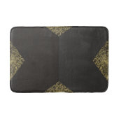 Modern Gold & Gray Chic Badmat (Voorkant)