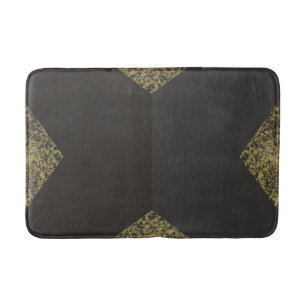 Modern Gold & Gray Chic Badmat
