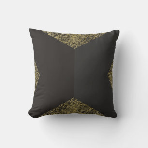 Modern Gold & Gray Chic Kussen