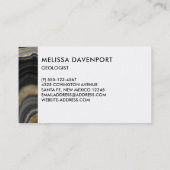 Modern Gold & Grey Agate Geode Gemstone Visitekaartje (Achterkant)