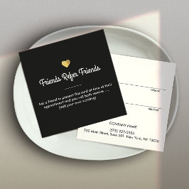 Modern Gold Heart Customer Referral Square