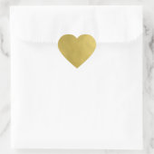Modern Gold Heart Hart Sticker (Tas)