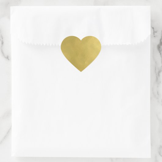 Modern Gold Heart Hart Sticker (Tas)