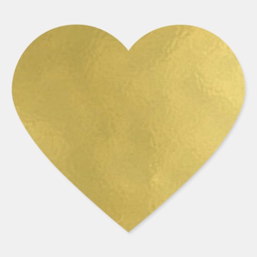 Modern Gold Heart Hart Sticker (Voorkant)