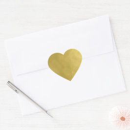 Modern Gold Heart Hart Sticker