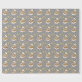 Modern Gold Holiday Gift Wrap Cadeaupapier (Vlak)