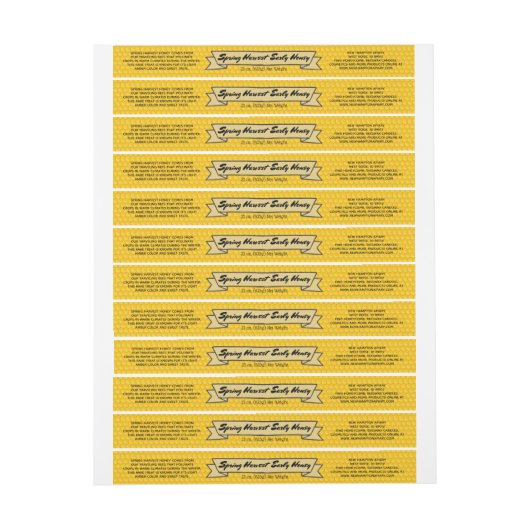 Modern Gold Honeycomb en lint (Vel)