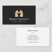 Modern Gold Horse Equine Logo Visitekaartje (Voorkant / Achterkant)