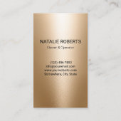 Modern Gold House Cleaning Service Housekeeping Visitekaartje (Achterkant)