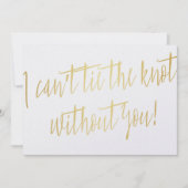Modern Gold: "Ik kan de knoop niet stropdassen zon Kaart (Voorkant)