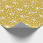Modern Gold Japans geometrisch patroon Cadeaupapier (Hoek)