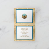 Modern Gold "JOY" Nativity Silhouette Christmas Ho Feestdagen Kaart (Binnen)