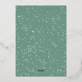 Modern Gold Joyful Luxe Photo Christmas Folie Feestdagenkaart (Achterkant)