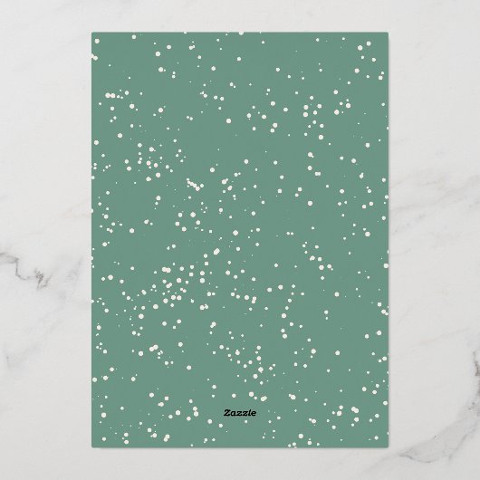 Modern Gold Joyful Luxe Photo Christmas Folie Feestdagenkaart (Achterkant)