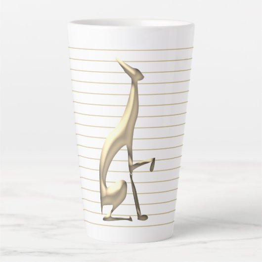 Modern Gold Latte Mok (Voorkant)