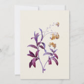 Modern Gold Lavender Floral Christelijk Wedding Kaart (Achterkant)