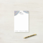 Modern Gold Lavender Geode Agate - Post-it® notes (Op bureau)