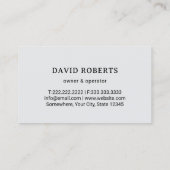 Modern Gold Lawn Care Logo Landscaping Service Visitekaartje (Achterkant)