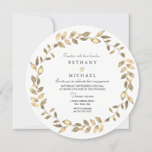 Modern Gold Leaf - Grote Partij voor de Overeenkom Kaart