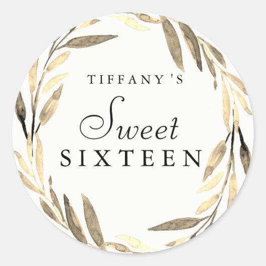 Modern Gold Leaf, met 16 Sticker zwavel (Voorkant)