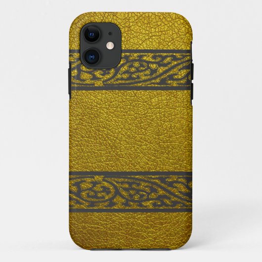 Modern Gold Leather Case-Mate iPhone Case (Achterkant)