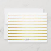 Modern Gold Lijst | Foto kerstfeestdag Feestdagenkaart (Achterkant)