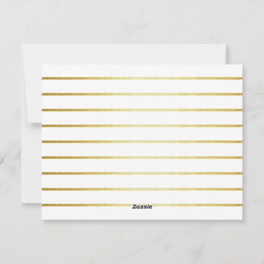 Modern Gold Lijst | Foto kerstfeestdag Feestdagenkaart (Achterkant)