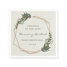 Modern Gold Lijst Greenery Geometric Afstuderen