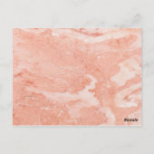 Modern Gold Lijst Ivory Green Floral RSVP Briefkaart (Achterkant)