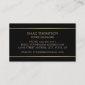 Modern Gold Lined, juwelier Visitekaartje (Achterkant)