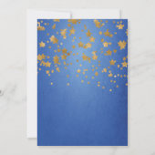 Modern Gold Little Star Baby shower Invitation Kaart (Achterkant)