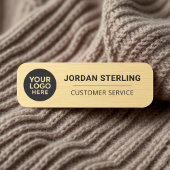 Modern Gold Logo Company Corporate Professional Naamplaatje