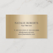 Modern Gold Lotus Logo Stylish Copper Salon Spa Visitekaartje (Achterkant)