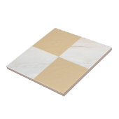 Modern Gold Marble Geometric Checker Tegeltje (Zijkant)