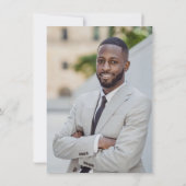 Modern Gold MD Doctor Foto Afstudeerfeest Kaart (Achterkant)