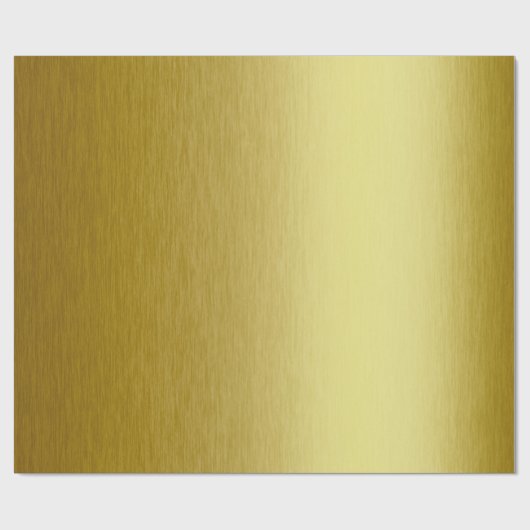 Modern Gold Metallic Cadeaupapier (Vlak)