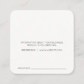 Modern Gold Metallic Real Estate Logo | Home Afsprakenkaartje (Achterkant)