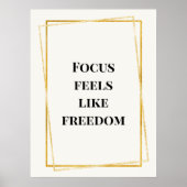 Modern Gold Minimalist Print Wall Art (Voorkant)