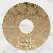 Modern Gold Monogram Elegant Wedding