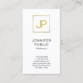 Modern Gold Monogram Professional Creative Design Visitekaartje (Voorkant)