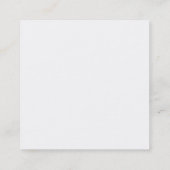 Modern Gold Monogrammed Trendy Elegant Plain Vierkante Visitekaartje (Achterkant)