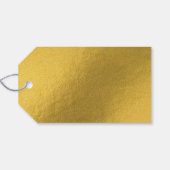 Modern Gold Monstera Tropical Leaves Professional Cadeaulabel (Achterkant Horizontaal)