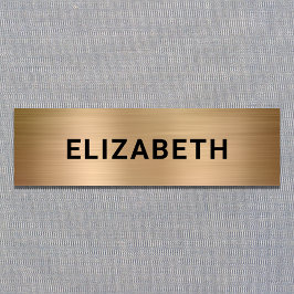 Modern Gold Naamplaatje