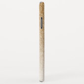 Modern Gold Ombre Faux Glitter Monogram Case-Mate iPhone Case (Achterkant/rechts)